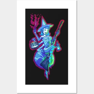 Halloween Spider Witch Ghost Posters and Art